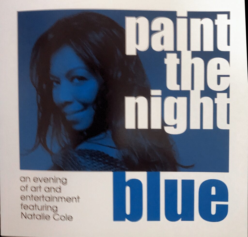 Paint the Night Blue - Gardere Wynne Sewell LLP client appreciation event invitation.